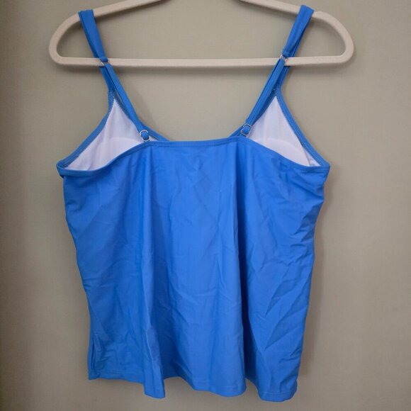 Chicsoul Blue Tankini Bathing Suit Top Never Worn. Size 1XL - Picture 6 of 8
